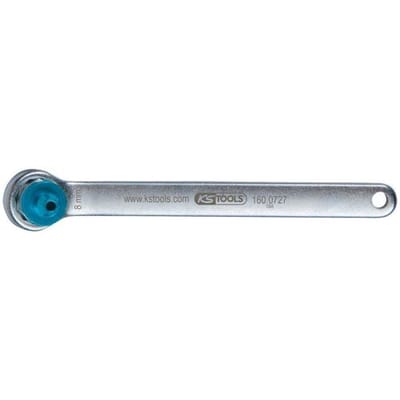KS Tools 160.0727 Remontluchtingssleutel, extra kort, 8 mm, blauw