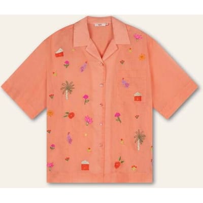 Oilily Bowling Blouse- maat44 Crabapple