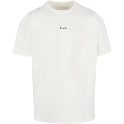 Merchcode - Love Heavy Oversized Heren Tshirt - XS - Wit