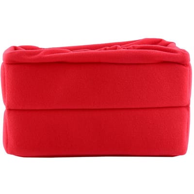 Sac de Protection en Velours Appareil Photo Reflex Numérique Rembourré Pliable Cloison Sac Inséré pour Appareil Photo(rouge) red