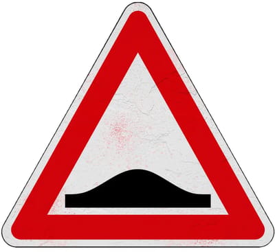 Pas op drempel bord - J38 | Sign Again materiaal | 30 cm