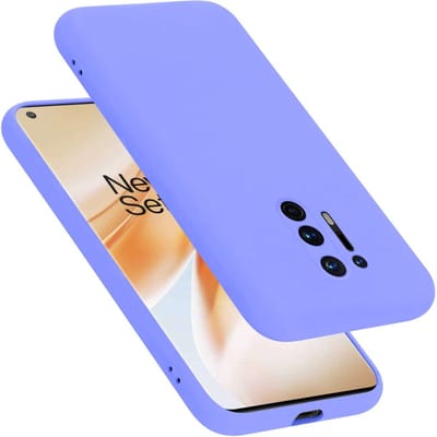 Cadorabo Hoesje geschikt voor OnePlus 8 PRO in LIQUID LICHT PAARS - Beschermhoes gemaakt van flexibel TPU silicone Case Cover