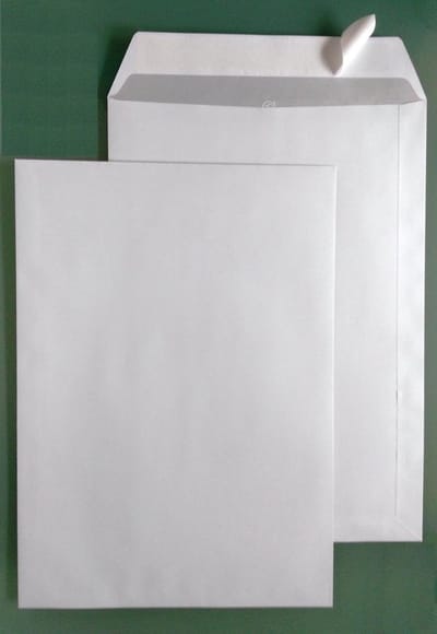 50 Witte Enveloppen DIN B4 Zelfklevend - Extra Groot 250x353 mm - 100g/m2