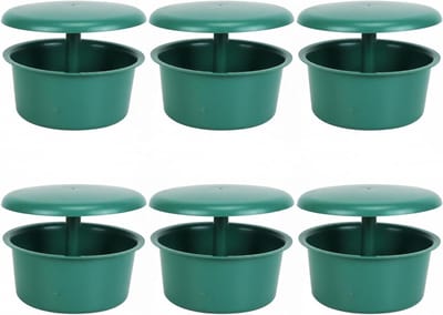 Slakkenaasvallen - Slakkenvanger Tuin - Bescherming Moestuin - Milieuvriendelijk Aas - 6 stuks - Donkergroen
