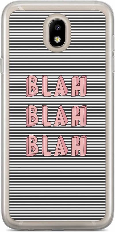 Casimoda® hoesje - Geschikt voor Samsung J5 2017 - Blah Blah Blah - Backcover - Siliconen/TPU - Multi
