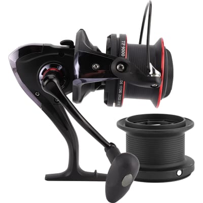 Moulinet à bobine fixe 13BB+1RB 4.1:Moulinet de pêche à grande vitesse avec rapport de démultiplication 1 Accessoire de pêche(TP9000 ) black