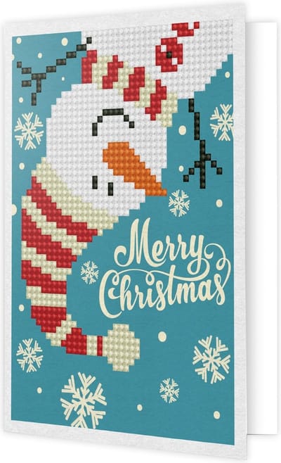 DIAMOND DOTZ Snowman - Diamond Painting - 1.000 Dotz - 18x13 cm