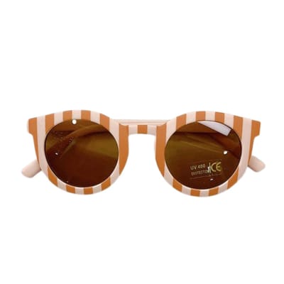 Kinderzonnebril | Kinder Zonnebril | Sunglasses Kids | Streep Roze | Ivy and Soof
