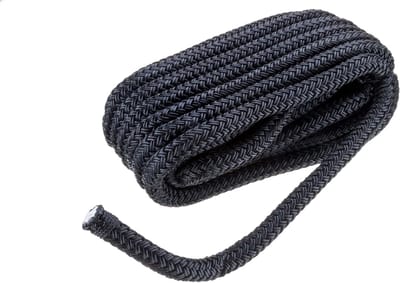 Spanband Nylon - Vastzetband Boot - Watersport Gebruik - Dubbel Gevlochten - 13mm x 7.6m - Zwart