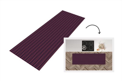 Keukenloper 150x50 cm - Keukenmat vinyl Patronen - Abstract - Vintage - Keukenmatten loper - Keuken vloerkleed tapijt