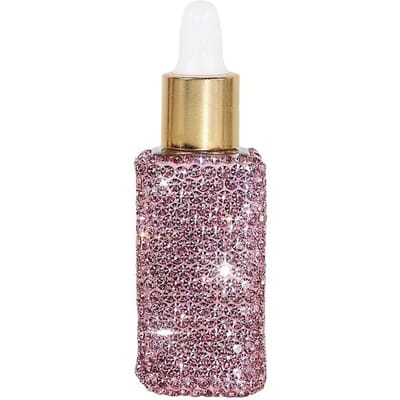 Sprankelende Strass Lege Fles Creatieve Navulbare Etherische Olie Druppelflesjes Lekvrije Kristal Mini Druppelflesjes gray