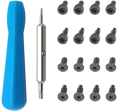 LIVIA HOME- Deurbelschroevendraaier Set - 16 Vervangende Schroeven - Magnetische Schroevendraaier - Staal/Plastic - Duurzaam - 11,6 cm