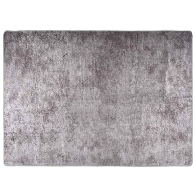 vidaXL - Vloerkleed - wasbaar - 120x180 - cm - grijs