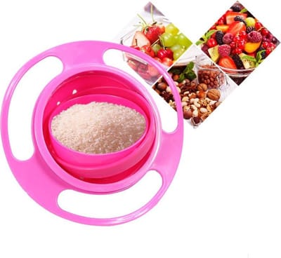 SY Goods - Anti Mors Bakje – Je kind zal nooit meer knoeien of morsen - Baby Kom - Eetbakje - Babyvoeding - Kinderen - Spill Proof - Eetbakje - Roze