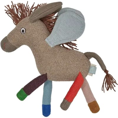 Mini katoenen knuffel OYOY Living Design Donny Sky Donkey
