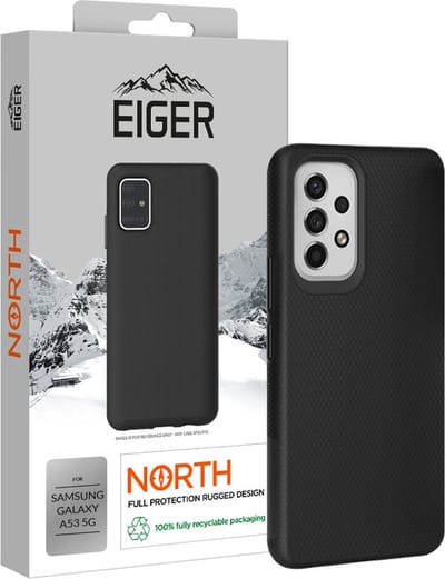 Eiger North Series Back Cover Hoesje Zwart Geschikt voor Samsung Galaxy A53