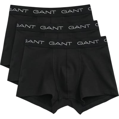 Gant Boxershorts Trunk 3-Pack Zwart - Maat L - Heren