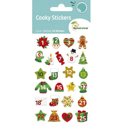 Epoxy stickers - Adventsnummers