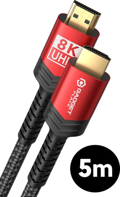 Premium 8K HDMI kabel 2.1 - 5 Meter - 48Gbps - Ultra HD High Speed - HDMI naar HDMI - 8K UHD / 4K UHD