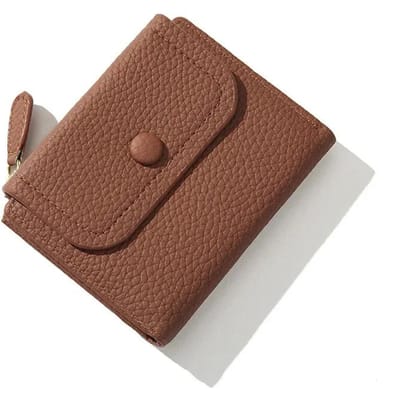 Kleine PU Leer Dames Portemonnee Mini Dames Portemonnee Portemonnee Zak Vrouwen Portemonnee Meisjes Portemonnee Merk Ontwerper Portemonnee Portemonnees voor Dames bruin