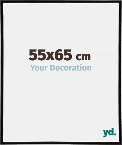 Your Decoration - Fotolijst 55x65 cm - Kunststof - Zwart Hoogglans - Annecy