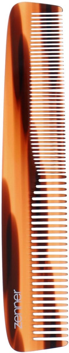Zenner - kam all round - bruin transparant - kunststof - 18cm - grove en fijne zijde