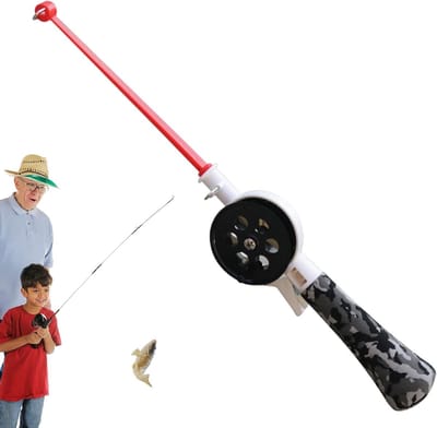 Telescopische hengel - Vishengel speelgoed - Buiten vissen - Compact en lichtgewicht - 35 cm verpakt - Niet gespecificeerd