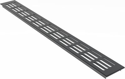 Aluminium Ventilatierooster 60mm Breed Antraciet RAL7016 - Diverse Lengtes