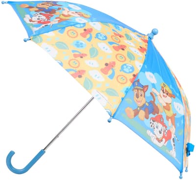Paw Patrol Kinder Paraplu - Met Marshall, Skye, Chase, Rubble, Zuma, Rocky & Everest - Stevige Kinderen Paraplu met Veilig Handmatig Openen - Lichtgewicht Waterdicht Regenscherm - Leuk Cadeau voor Jongens en Meisjes Plus Edition Special Extra Fun Plu