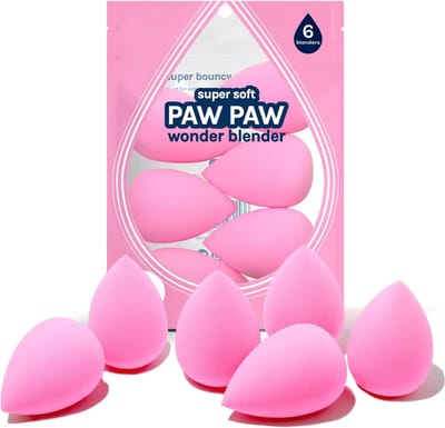Famanu – Set van 6 make-up sponzen – Latexvrije beautyblenders voor vloeistof, crème en poeder – Ultralichte finish