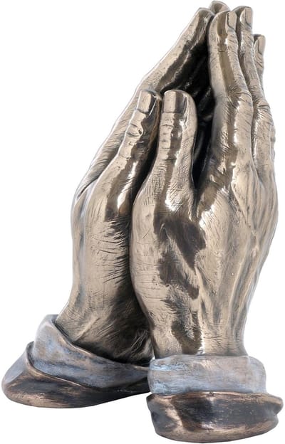 Veronese Design beeld/figuur - Biddende Handen Veronese Design - (hxbxd) ca. 19,5cm x 14,5cm x 13cm