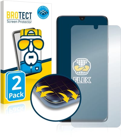 BROTECT - Screenprotector voor TCL 10 Pro - Folie Beschermfolie transparant volledig dekking - 2 Stuks