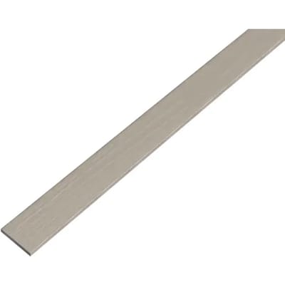 Alberts 488673 platte buis | zelfklevend | aluminium, rvs-look, donker | 1000 x 20 x 2 mm