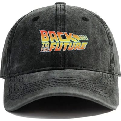 Back To The Future Baseballpet Zomer Verweerde Papa Hoeden Mannen Buiten Verstelbaar Katoenen Petten Buiten Zon Bescherming Adjustable black