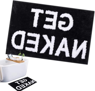 Zwarte Badmat 40 x 60 cm Antislip Badkamerkleed Geschikt voor Douchekamers, Hotels en Thuisgebruik