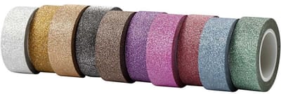 Creativ Company Masking Tape Set 10x6 m Glitter