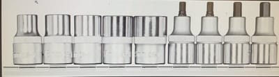 Gedore Dopsleutelschroevendraaier 1/2” | + Rail | 9-dlg – 3301872
