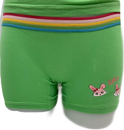 Embrator 2-stuks meisjes Boxershort met opdruk appelgroen maat 92/98
