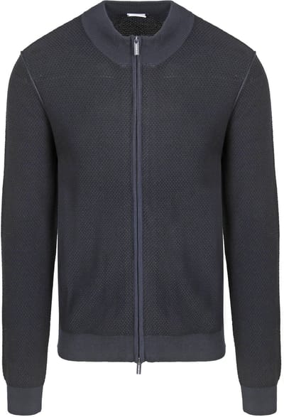 Blue Industry Vest Structuur Donkerblauw (navy) - Maat S - Heren