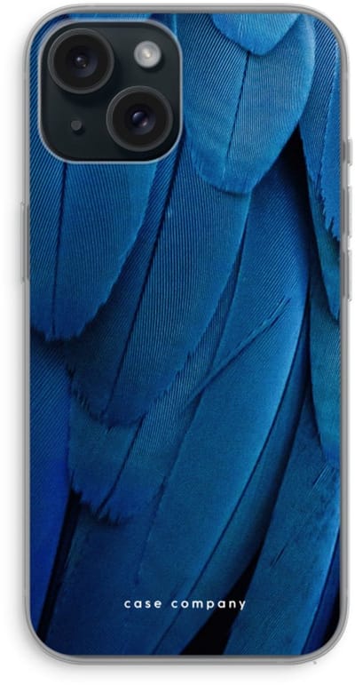 Case Company® - Hoesje geschikt voor iPhone 15 hoesje - Pauw - Soft Cover Telefoonhoesje - Bescherming aan alle Kanten en Schermrand