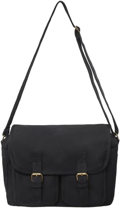 Schoudertas Dames - Crossbody Tas - Dagelijks Gebruik - Grote Capaciteit - 33x11x27cm - Zwart