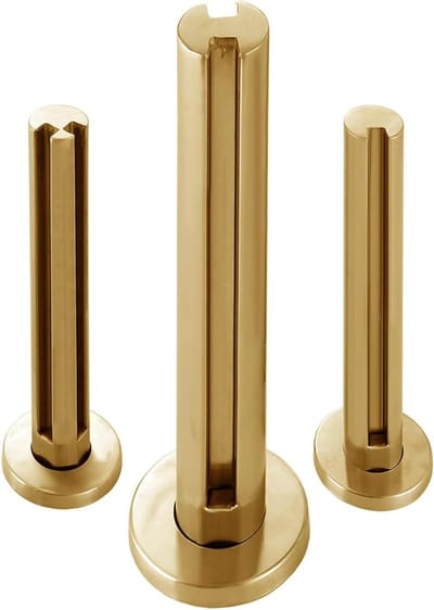 Balustrade Paal - Leuninghouder - Buitenruimte Beveiligen - Roestvrij Staal - 60 cm - Zilver