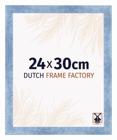 Fotolijst 24x30 cm - MDF - Helder Blauw Geveegd - Praag