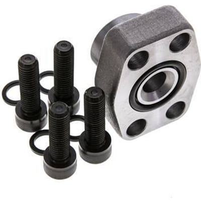3/4'' SAE Flens 3000 psi Blank staal met G1/2'' Binnendraad ISO 6162-1