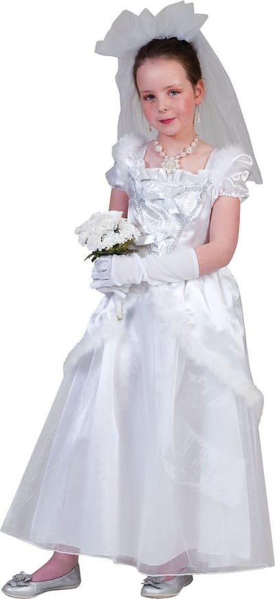 Mini Bruidje In Het Wit - Meisje