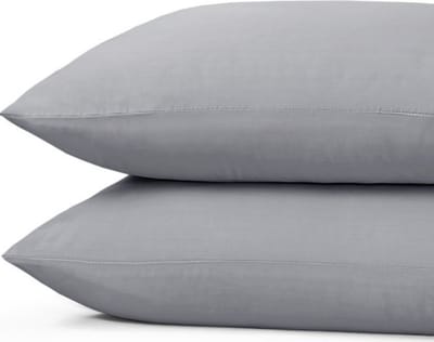 Cozy Covers 100% Katoen - Kussenslopen - Set van 2 - 60x70 cm - Grijs