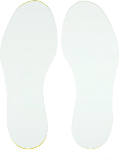 Voetstap Set Links+Rechts - Wit 100 x 300 mm Vlak