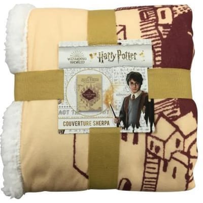 Harry Potter stroperkaart fleeceplaid 100x150cm Fleece dekentjes