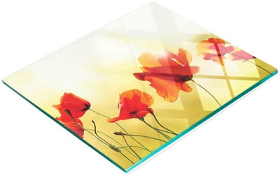 Multifunctionele decoratieve snijplank van gehard glas voor de keuken, 60x52 cm