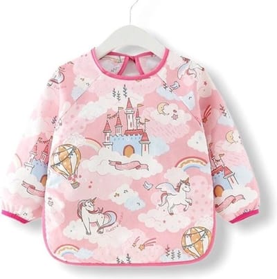 Kinderschort Unicorn met Lange Mouwen - Knutsel Slabbetje - Knutselen - Kliederschort - 3 tot 5 Jaar - Children’s Apron With Long Sleeves